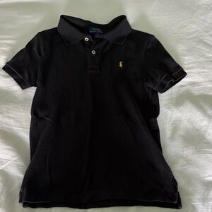 Polo by Ralph Lauren Black Kids Polo with Yellow Pony